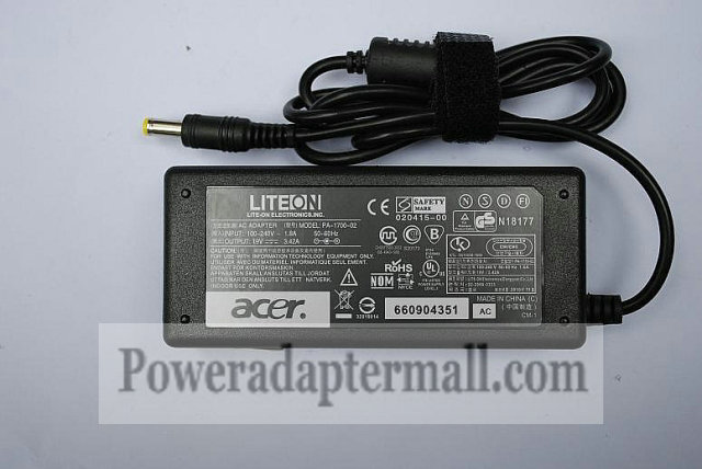 19V 3.42A Acer TravelMate 6593G Series Laptop AC Adapter 19V 3.42A Acer TravelMate 6593G Series Laptop AC Adapter
